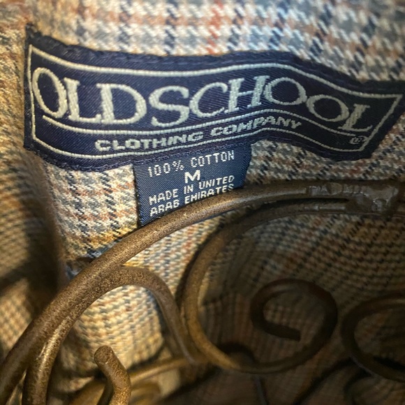 Cropped Flannel Shirt / Tan / sz. M - Picture 4 of 4